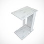 Hanah Home Mesa Auxiliar Pasific C Blanco y Negro 30x43x61cm Tablero Melamina 18mm